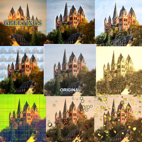 Iš vienos nuotraukos galima sukurti įvairių paveikslų